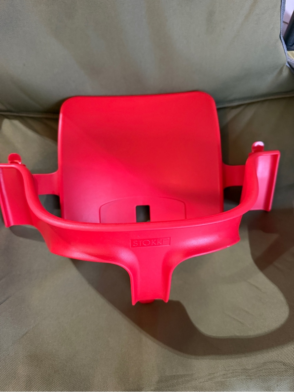 Authentic Stokke Tripp Trapp Baby Set V2 - Warm Red (Plastic Only)